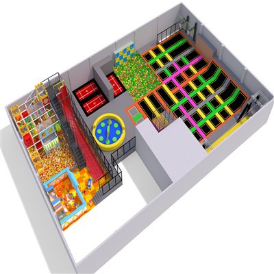 Parcs de trampolines ultra-sécurisés avec aire de jeux pour enfants pour équipement de trampoline commercial